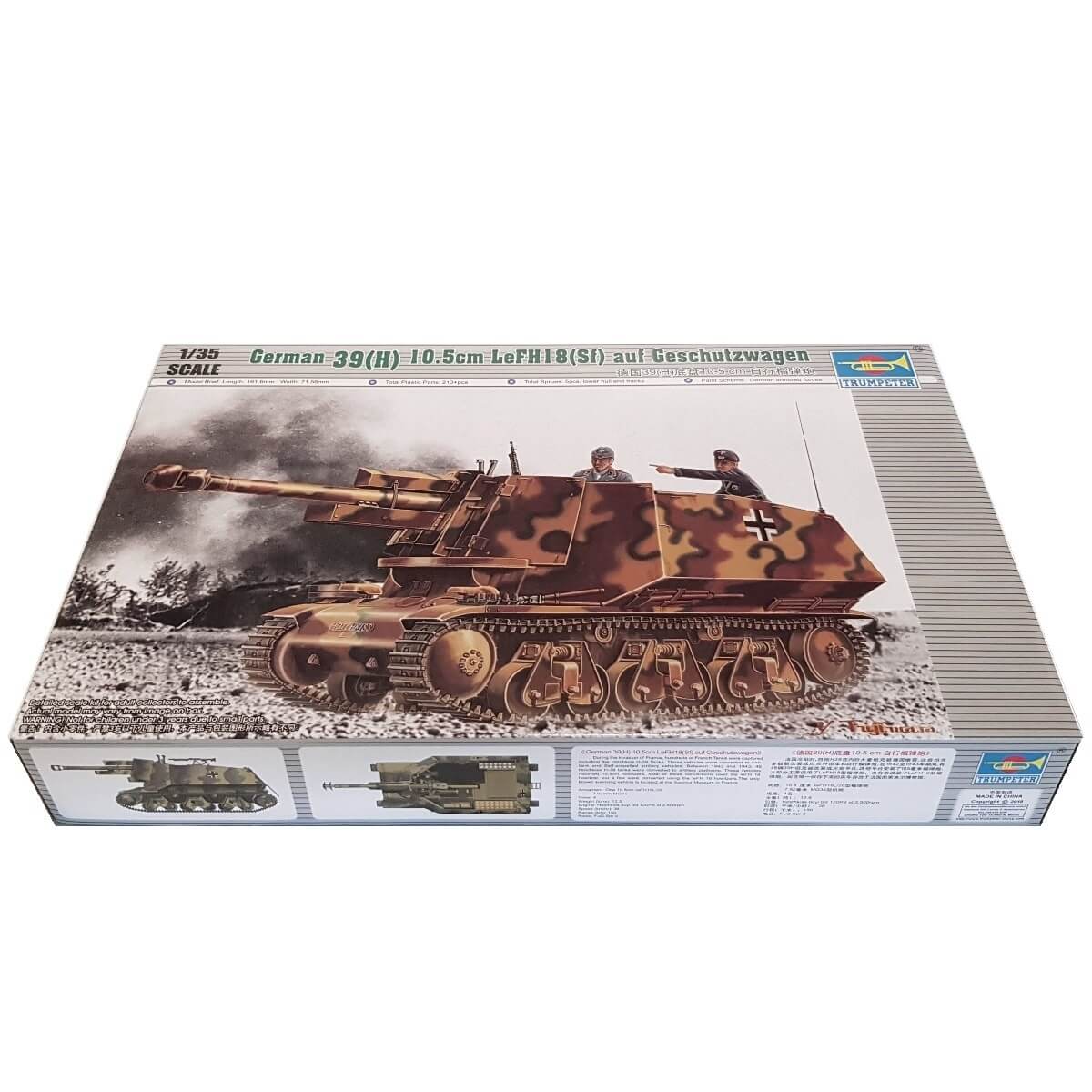 Caja Trumpeter 00353 German 39(H) 10.5cm leFH18(Sf) 1/35