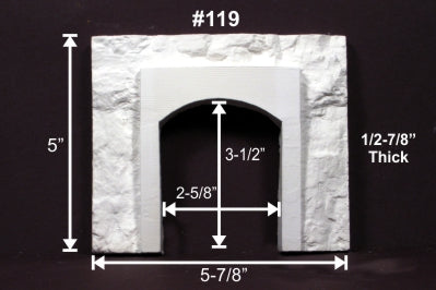 Monroe Models HO 119 Single-Track Tunnel Portal, Concrete Lined — exact Monroe Models product image