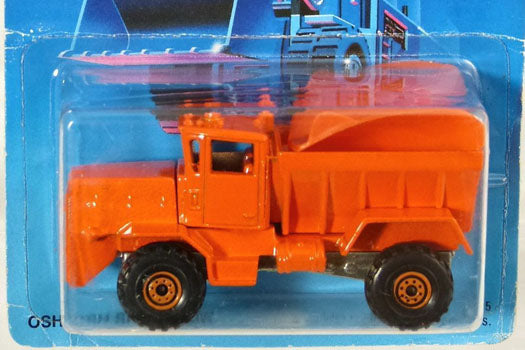 1987 Hot Wheels Oshkosh Snowplow orange Workhorses version