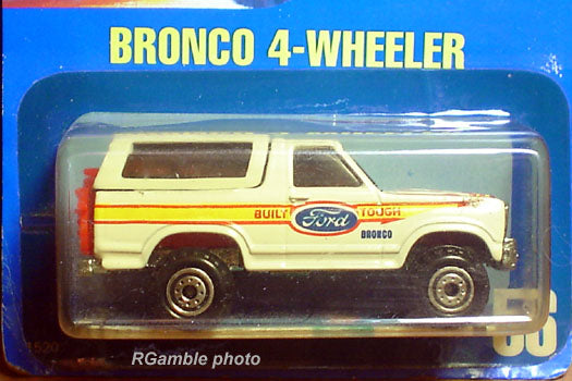 1990 Hot Wheels Bronco white Construction Tire version #56