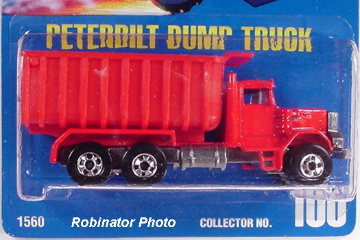 1990 Hot Wheels Peterbilt Dump Truck #100
