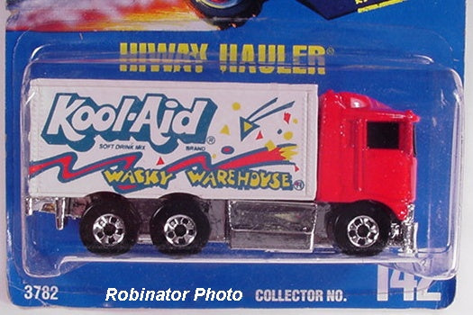 1992 Hot Wheels Hiway Hauler Kool-Aid Wacky Warehouse #142