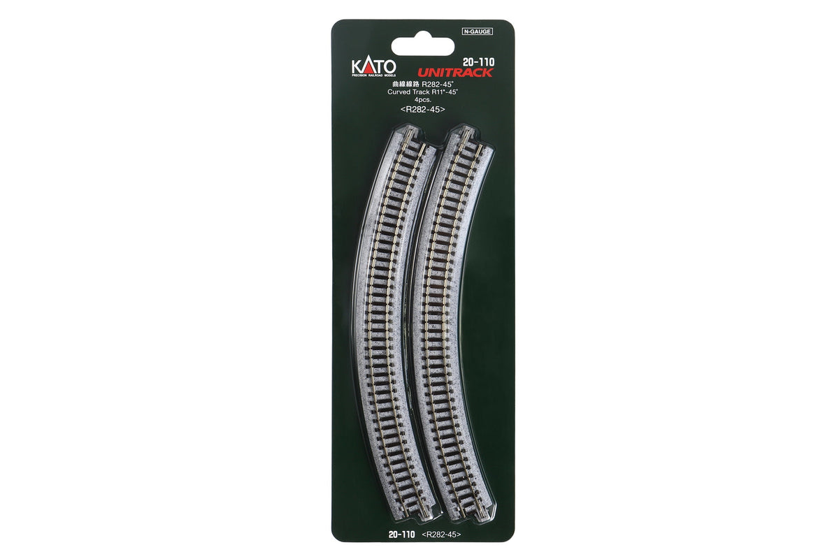 N R282-45 Curved Track (4 ea) (11-45d) (20-110) exact product view 1