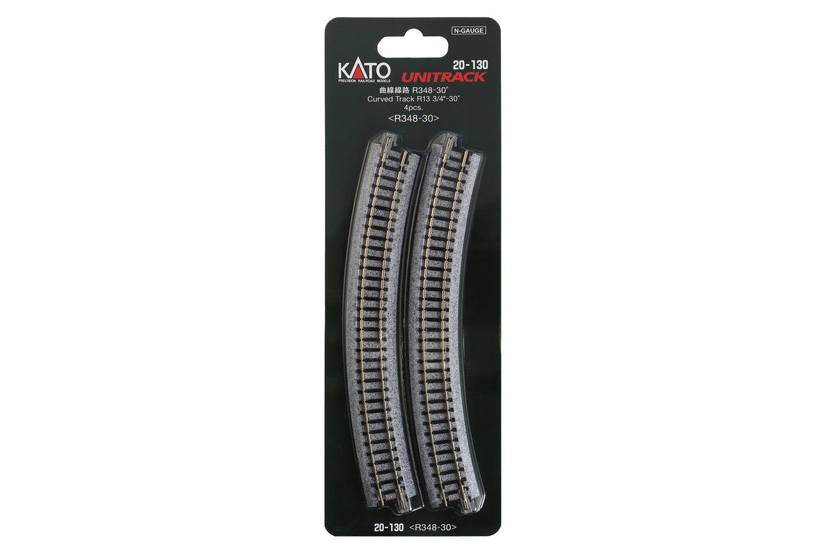 N R348-30 Curved Track (4 ea) (13 3/4-30d) (20-130) exact product view 1
