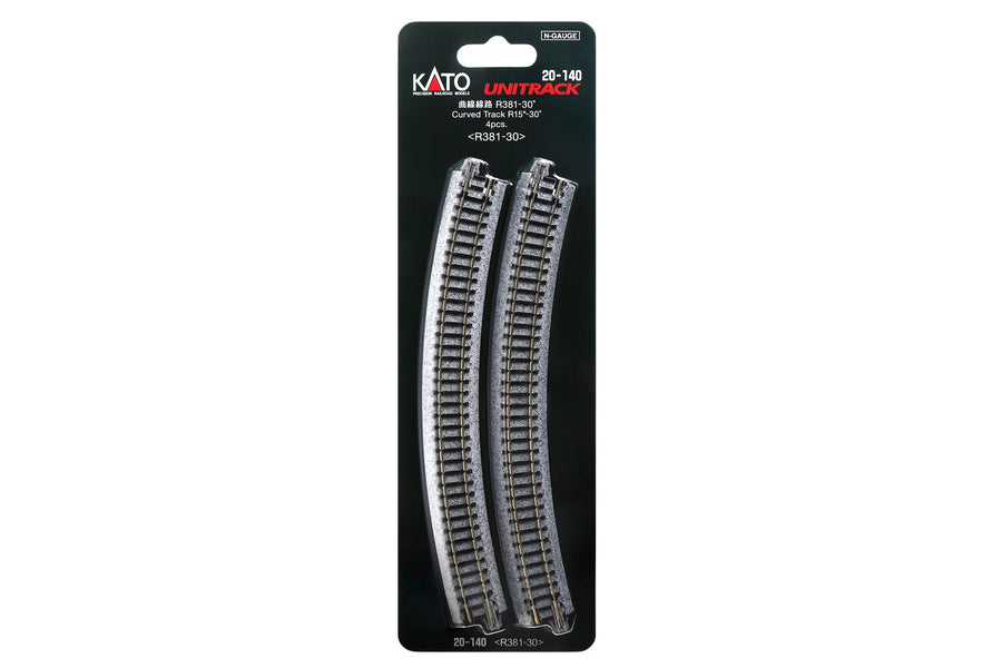 N R381-30 Curved Track (4ea) (15-30d) (20-140) exact product view 1