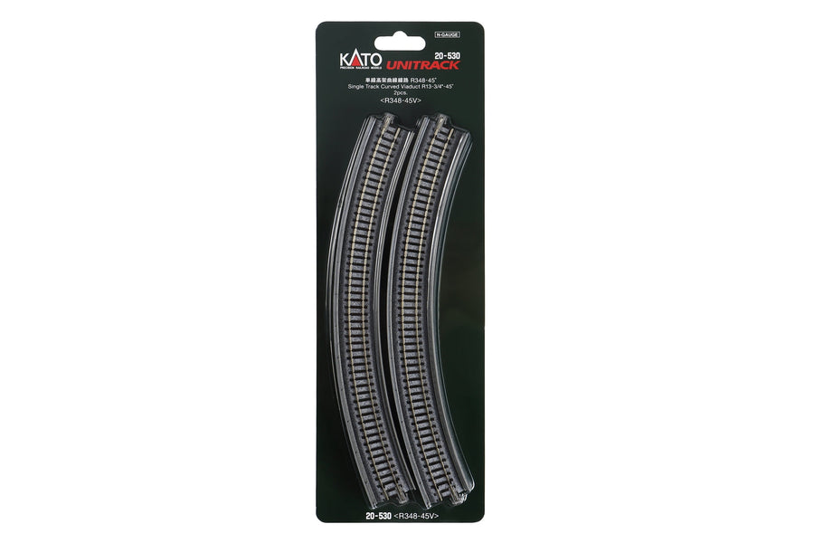 N Single Viaduct Curve R348-45d, (2 ea) (20-530) exact product view 1