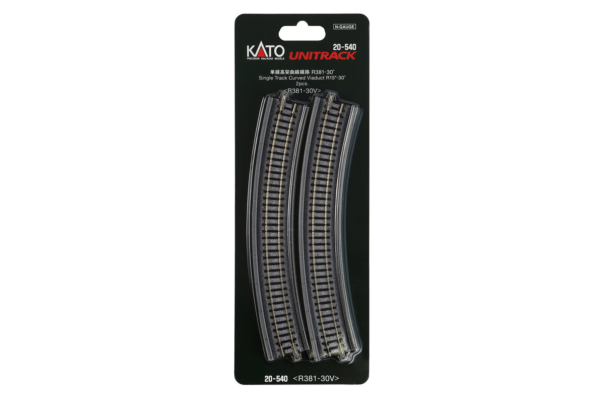 N Single Viaduct Curve R381- 30d, (2 ea) (20-540) exact product view 1