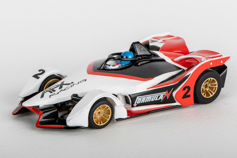 AFX 2022 Formula N White/Black/Red HO Slot Car — official product view 1