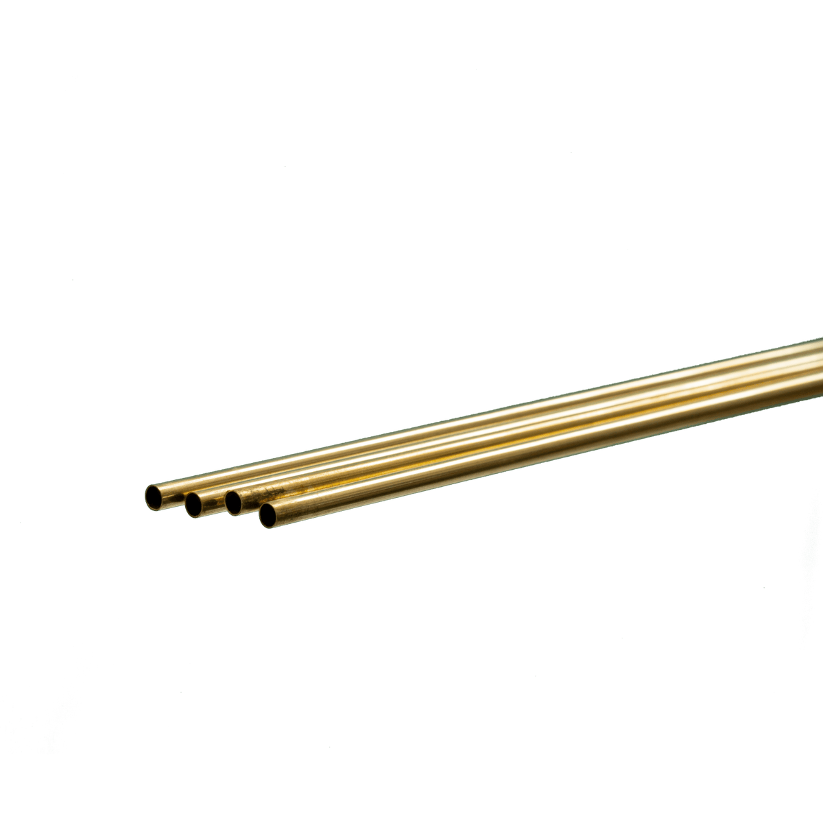K&S 3925 Round Brass Tube: 7mm OD x 0.45mm Wall x 1 Meter Long (4 Pieces)