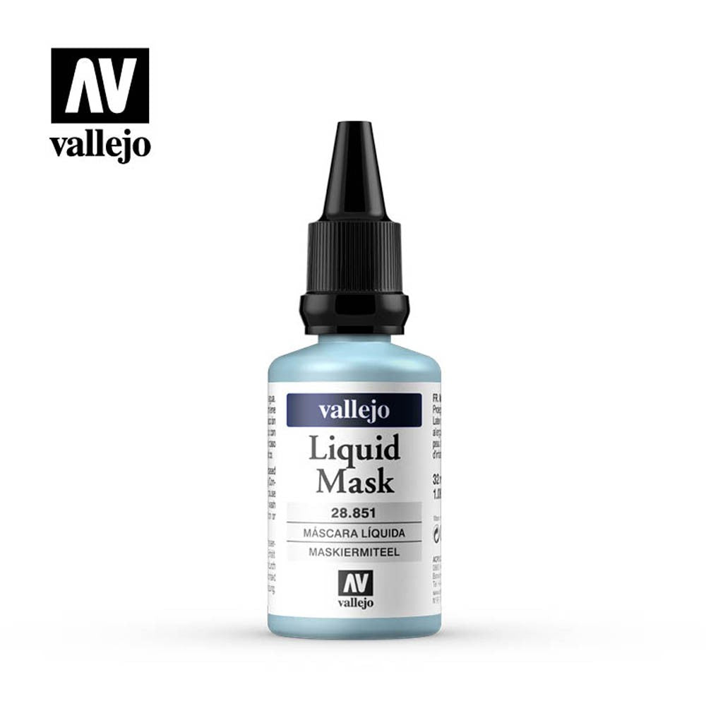 Vallejo Liquid Mask 28.851 líquido de enmascarar al agua en botella de 32 ml