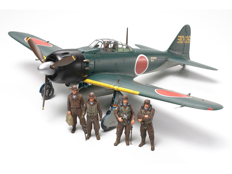 Tamiya 61103 Mitsubishi A6M5/5a Zero Zeke 1:48 - assembled and painted model overall view