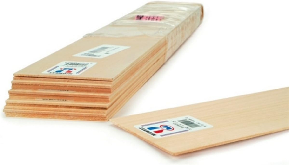 Midwest Products 4113 Basswood Sheets, 1/8" x 2" x 24" (15-Pack) — exact product view