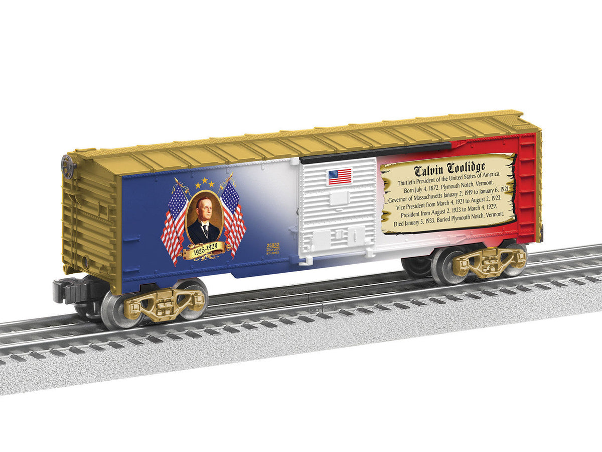 Lionel O Scale Calvin Coolidge Boxcar - 25932 — exact product reference