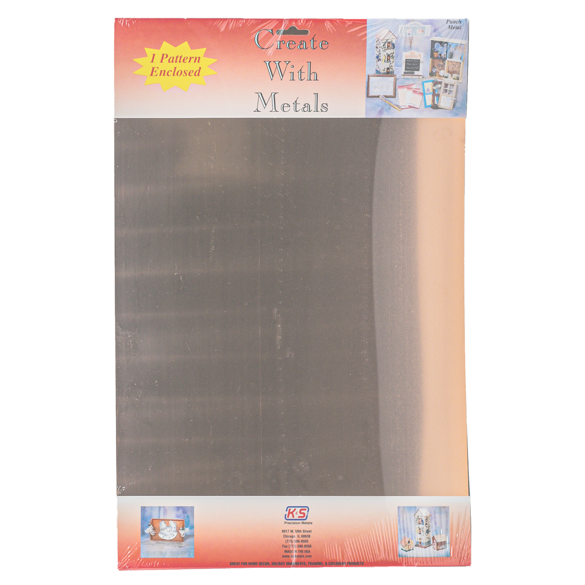 Copper Sheet: 0.016" Thick X 12" Wide x 18" Long (1 Piece) — exact K&S Engineering product reference