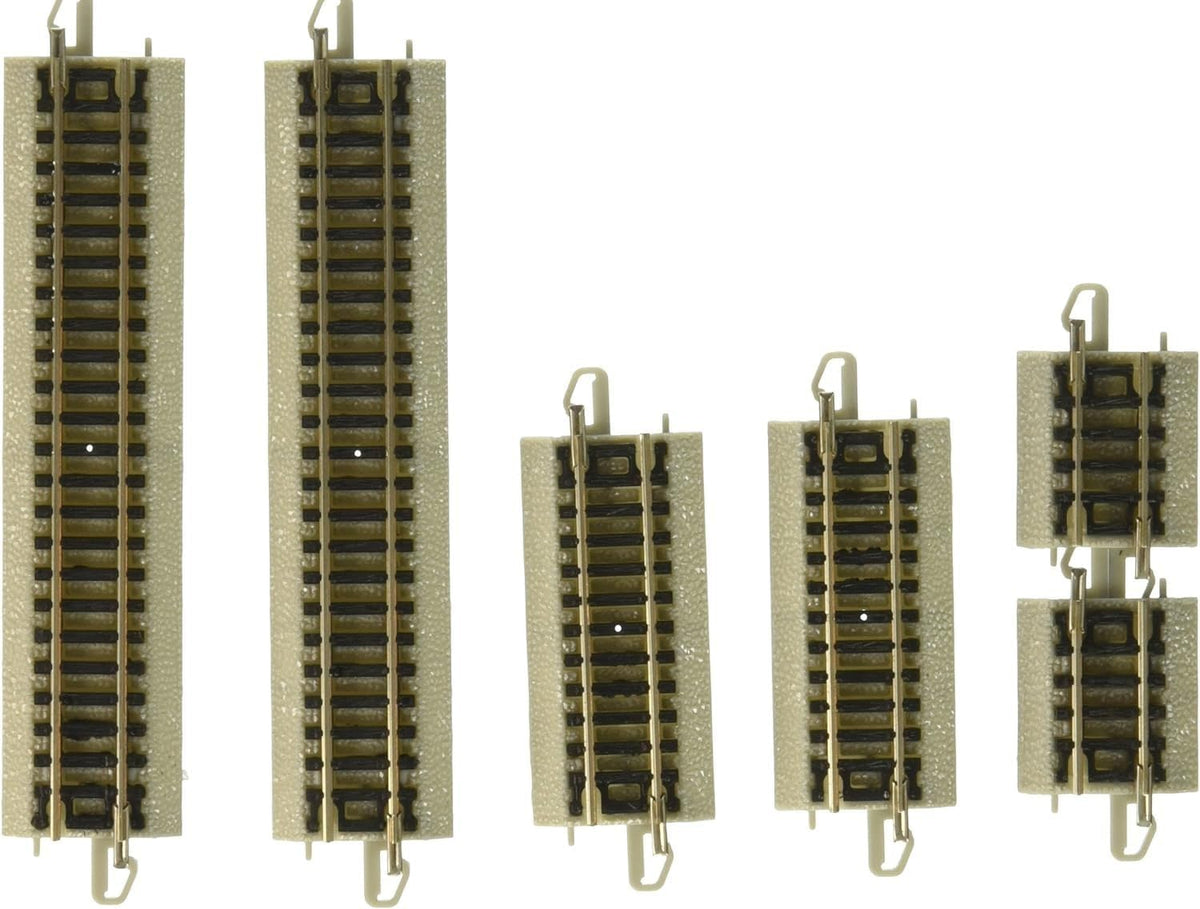 Bachmann 44829 surtido de seis tramos rectos cortos E-Z Track para escala N