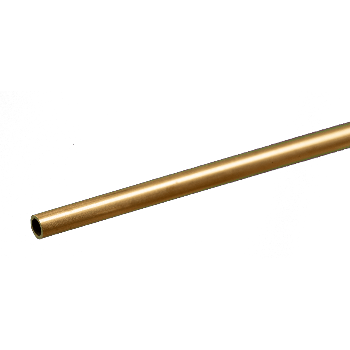 K&S 8127 Round Brass Tube: 1/8" OD x 0.014" Wall x 12" Long (1 Piece)