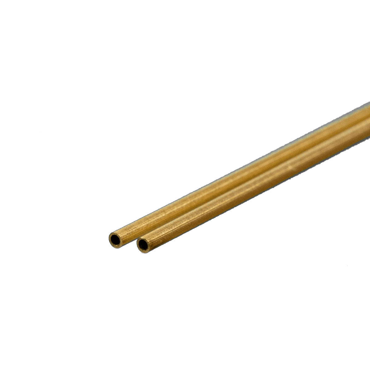 K&S 815036 actual Round Brass Tube 3/64 in OD × .006 in Wall × 12 in – 2 Pack