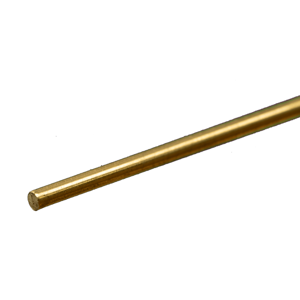 K&S 8163 Round Brass Rod: 3/32" OD x 12" Long (1 Piece)