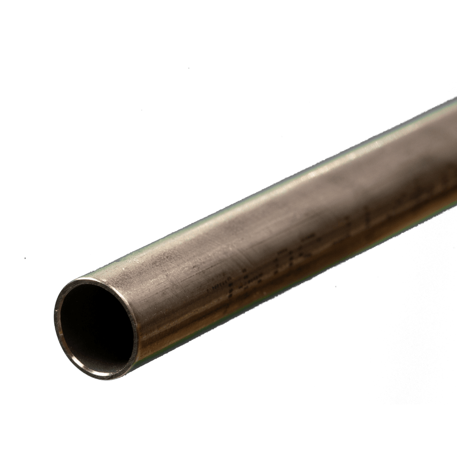 Round Stainless Steel Tube: 7/16" OD x 22 Gauge x 12" Long (1 Piece) — exact product view