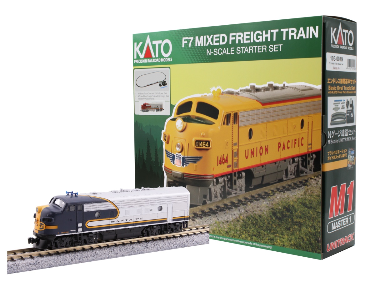 F7 Freight Train Starter Set AT&SF Bluebonnet (106-0051) exact product view 1