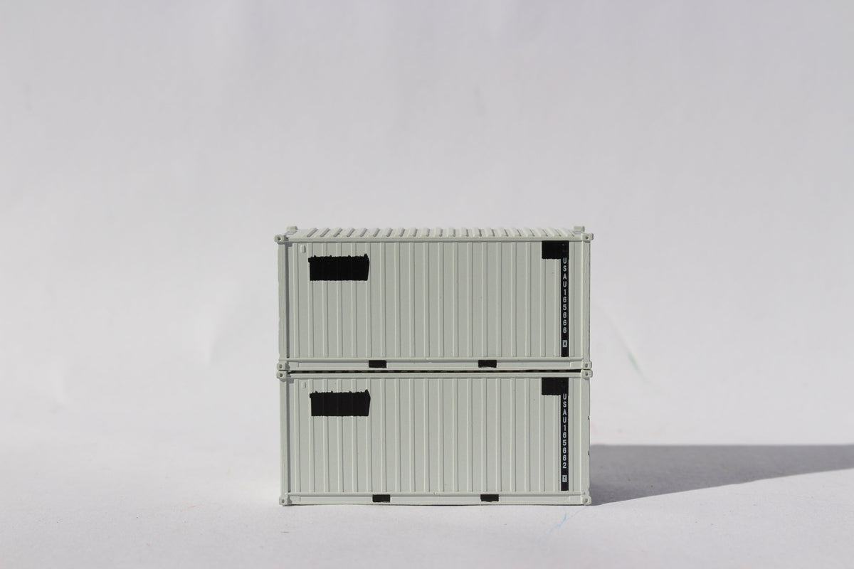 USAU Gray patch 'A', MILITARY SERIES 20' Std. height containers with Magnetic system, JTC-205454 (205454) exact product view 1