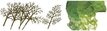 JTT N Scale Sycamore Trees 1.5–3 in 30-Pack