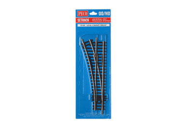 Peco ST-241 left-hand Setrack turnout in original OO/HO packaging