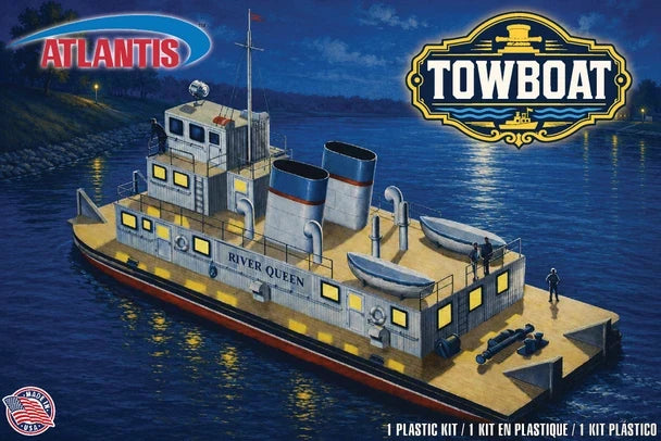 Kit Atlantis L72124 River Queen Tow Boat 1:220 para maqueta y diorama en escala Z