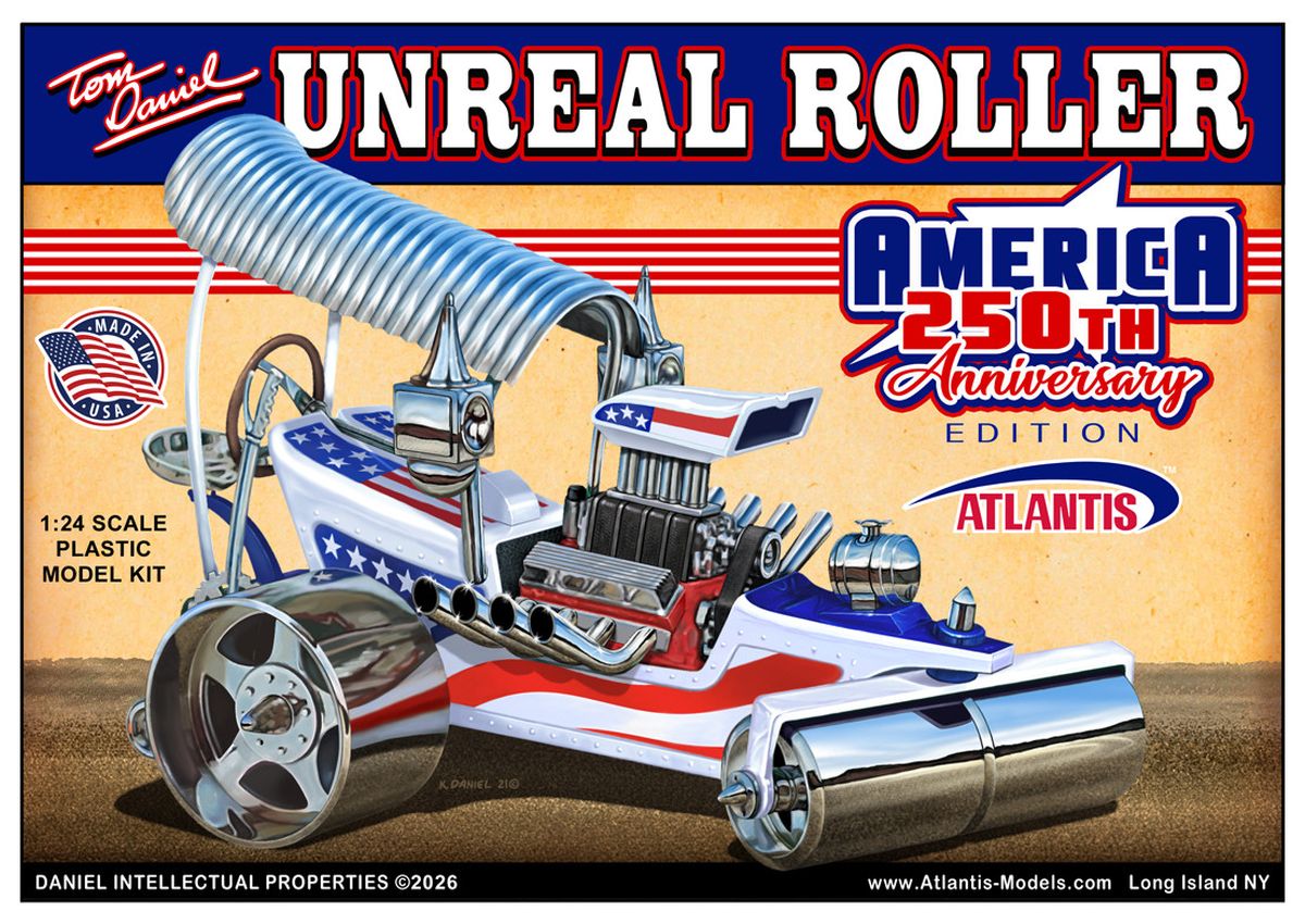 Kit Atlantis M5699 Tom Daniel Unreal Roller America 250th Anniversary en escala 1:24