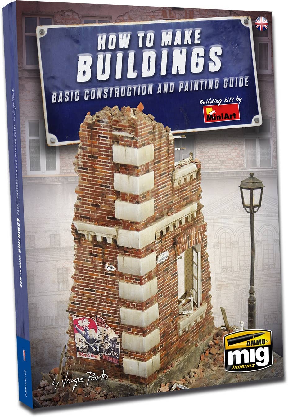 AMMO A.MIG-6135 How to Make Buildings English guide book cover