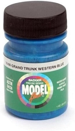 Badger Modelflex Grand Trunk Western Blue 1 oz #1666
