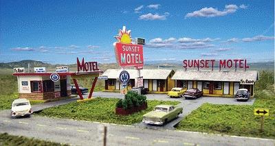 Blair Line 1001 N Scale Sunset Motel