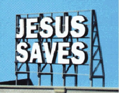 Blair Line Jesus Saves Billboard – HO/S/O Scales – 2507