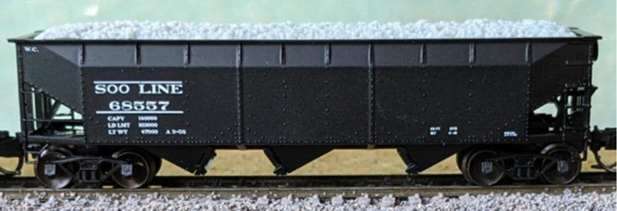 Bluford Shops N Scale SOO Line 70-Ton Side Hopper #68557 – 74210