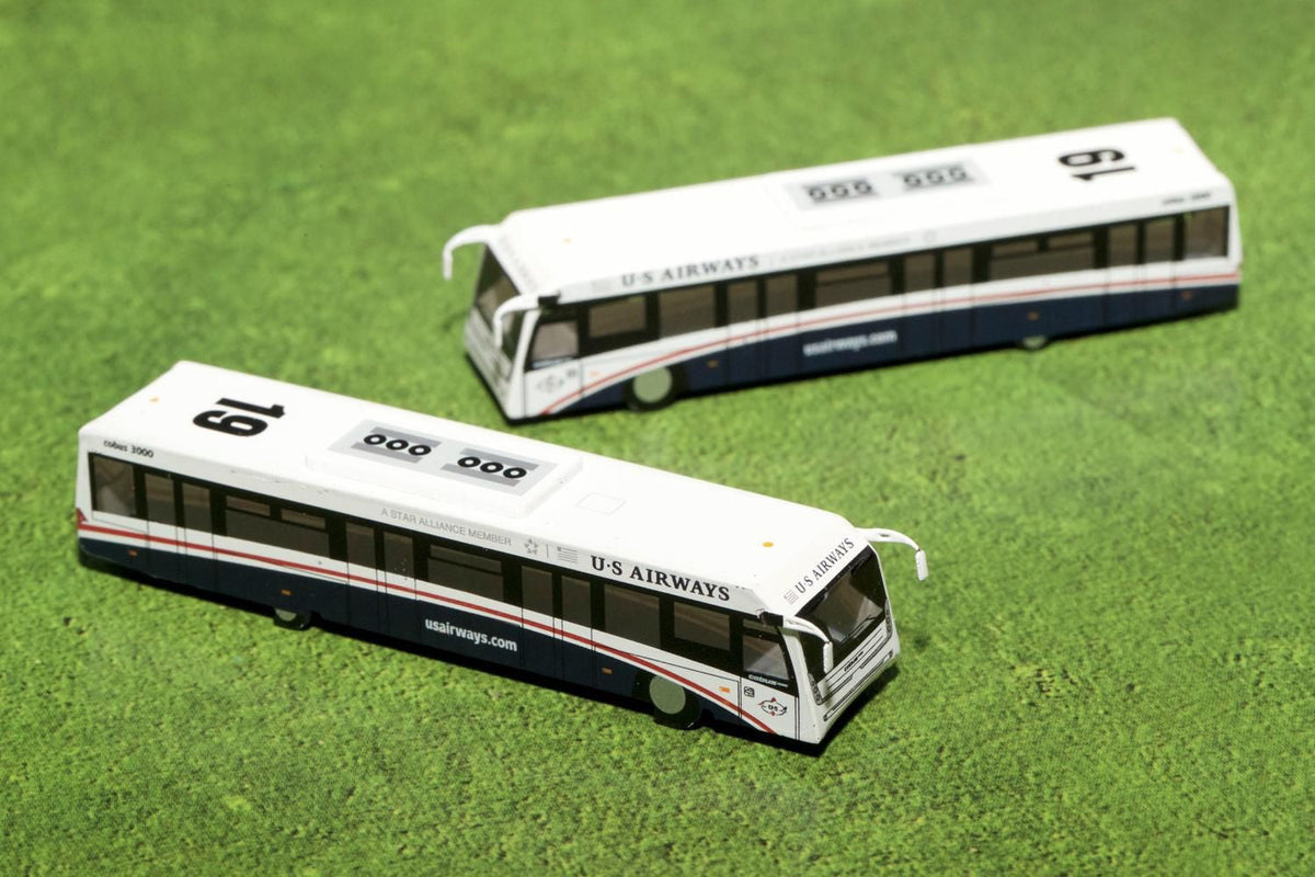Cobus 3000 US Airways Shuttle Bus 2-Piece Set – GeminiJets