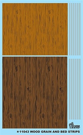 Gofer Racing Decals Woodgrain and Bed Stripes Decal Sheet #11043 - product image