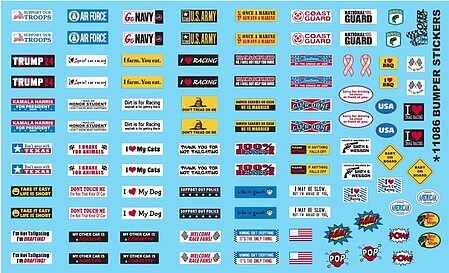 Gofer Racing Decals Bumper Stickers 2024 1-24 #11086 - product image