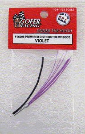 Gofer Racing Decals Pre-wired 8-cylinder Distributor Violet #16008A - product image