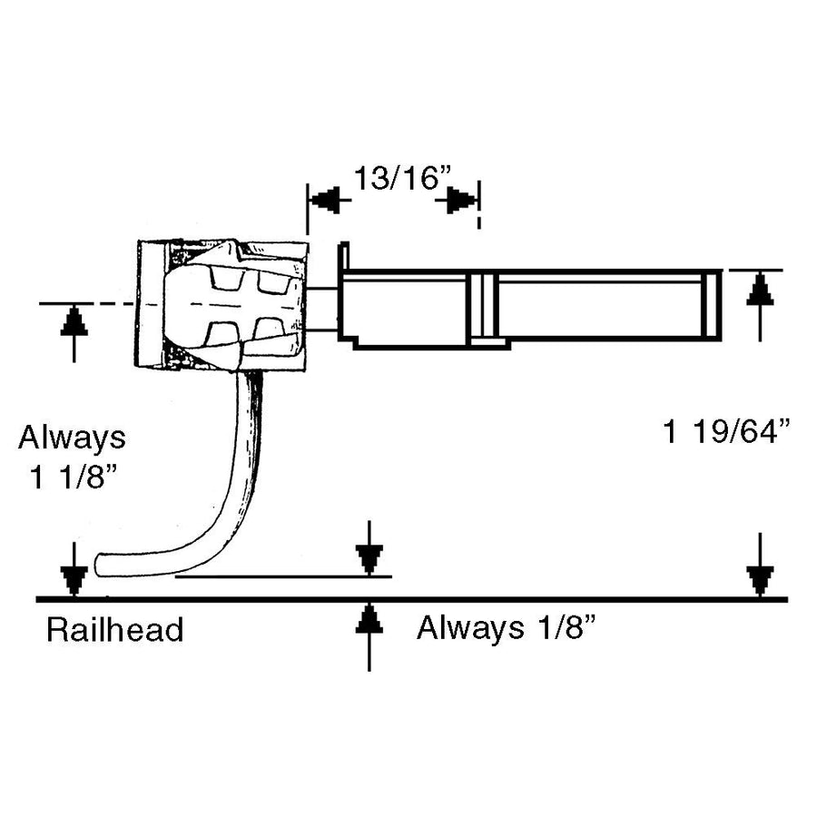 Kadee Straight CENTERSET SHANK Coupler – 906