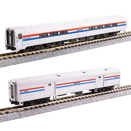 KATO N Amfleet 2 Cafe&Baggage 2 Car Set Ph3 #1066294 - product image