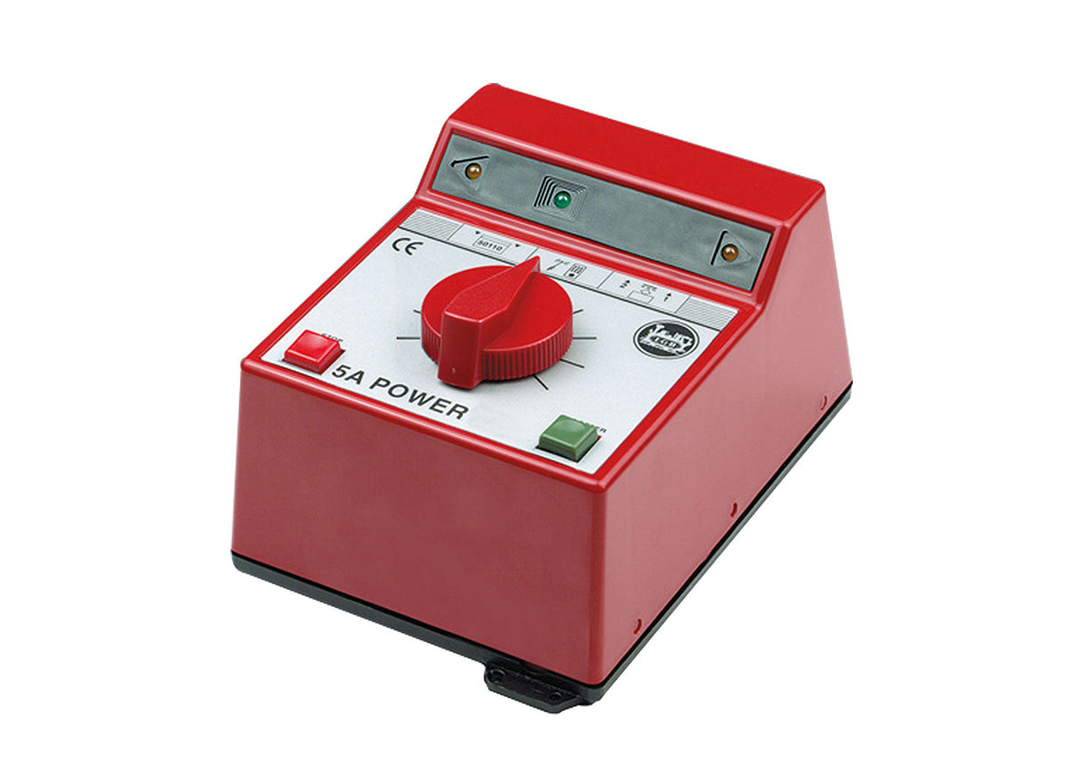 LGB 51079 5A electronic locomotive controller with rotary knob and stop and booster buttons