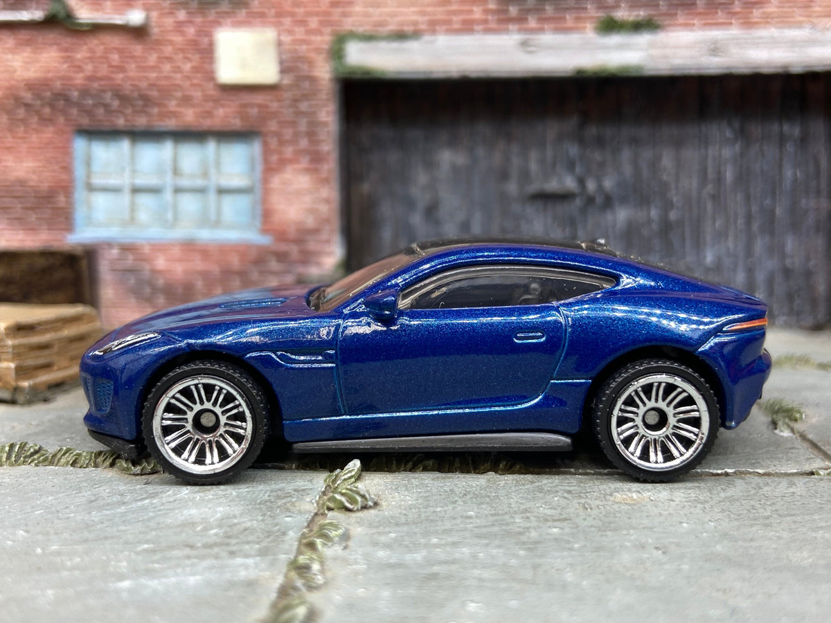 Matchbox 2015 Jaguar F-Type Coupe in Blue, loose diecast car