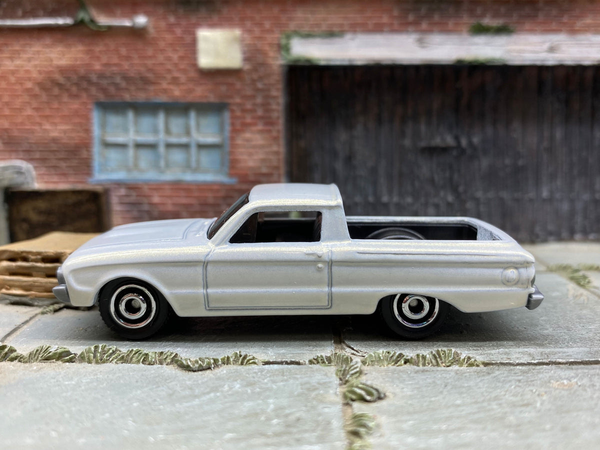 Matchbox 1961 Ford Falcon Ranchero in Pearl White, loose diecast car