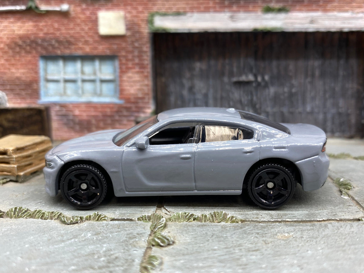 Matchbox 2018 Dodge Charger in Gray, loose diecast car