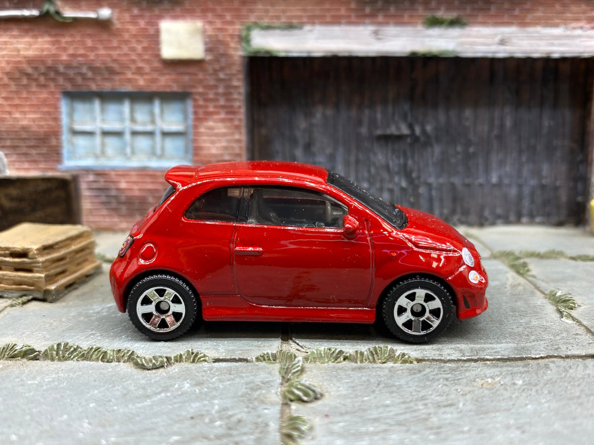 Matchbox 2019 Fiat 500 Turbo in Red, loose diecast car