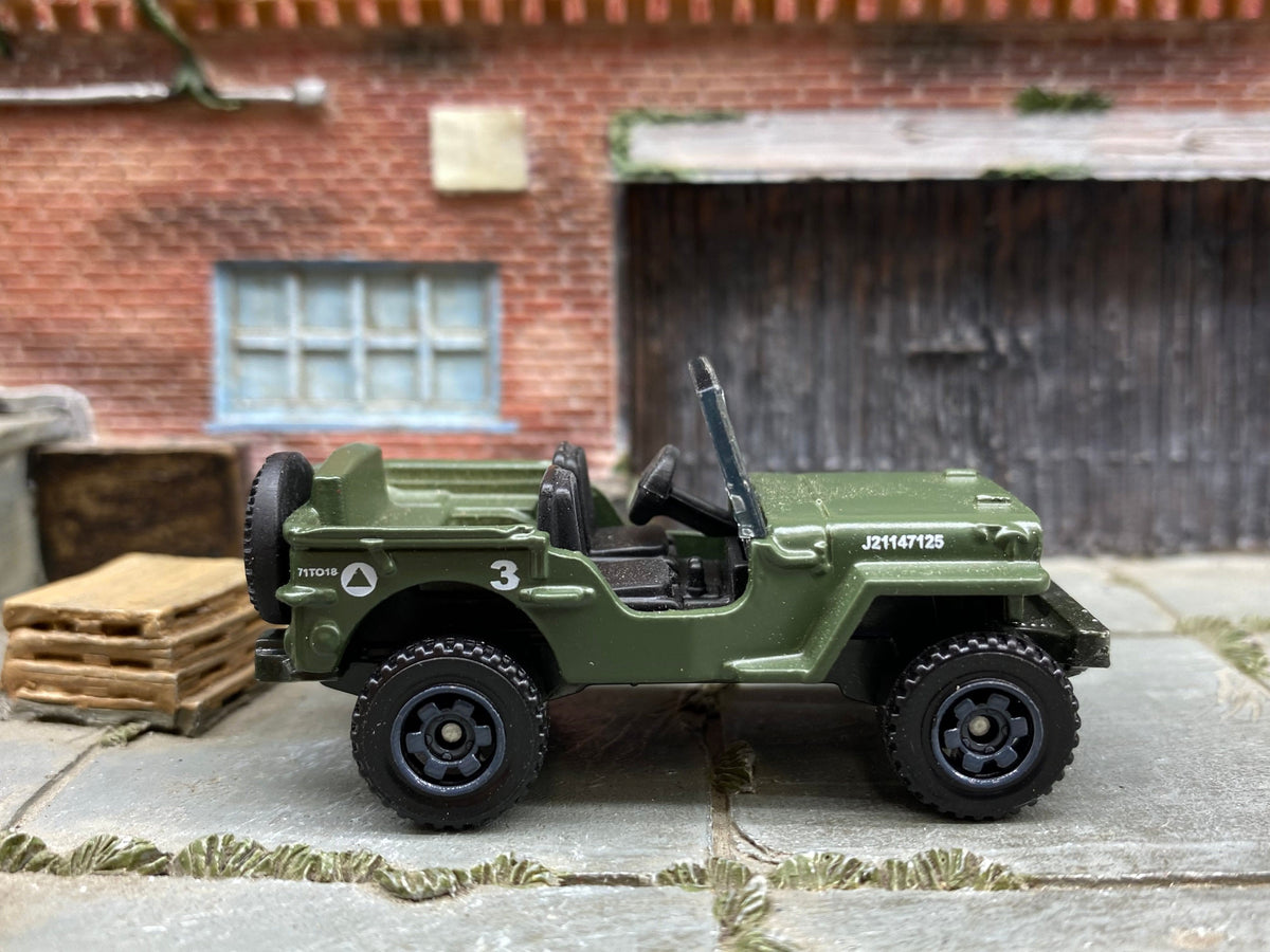 Matchbox Jeep Willys in Army Green, loose diecast car