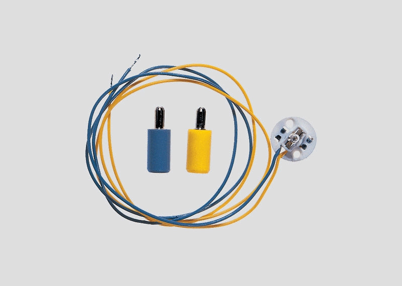 Märklin 8950 building light socket with connection leads and plugs
