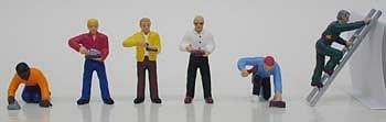 Model Power HO Masons and Bricklayers Figure Set, 6-Pack – MDP5748 exact product image