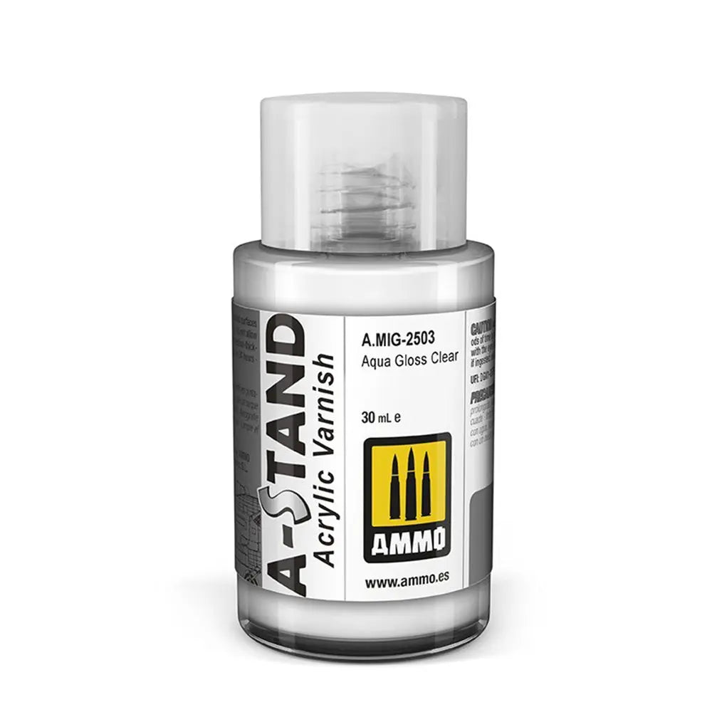AMMO by Mig Jimenez A.MIG-2503 A-Stand Aqua Gloss Clear 30ml
