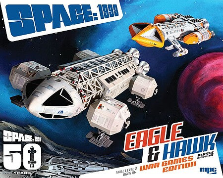 MPC 1/72 Space: 1999 Eagle & Hawk War Games Edition Model Kit – 1033